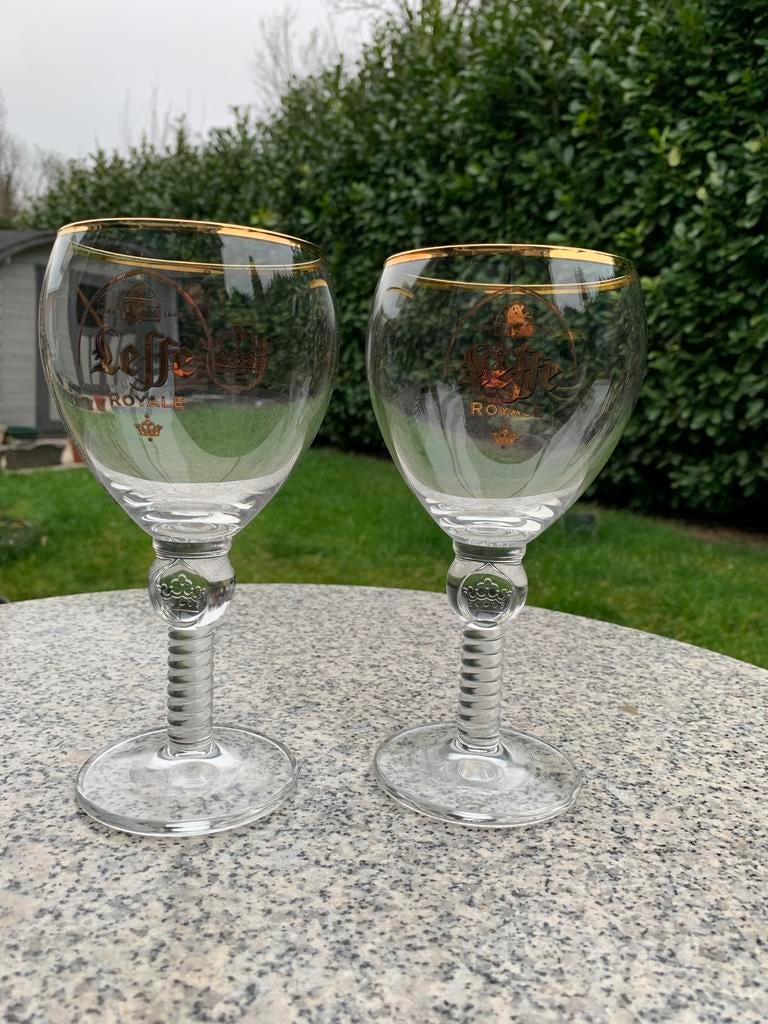 Verres à Leffe Royal Royale, Collections, Marques de bière, Comme neuf, Leffe