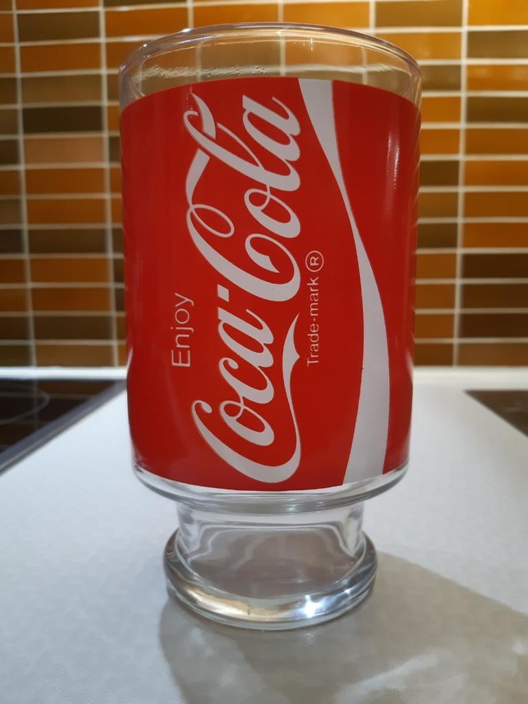 Gobelet en verre Coca-Cola « super size » (1 litre) années 1, Enlèvement ou Envoi