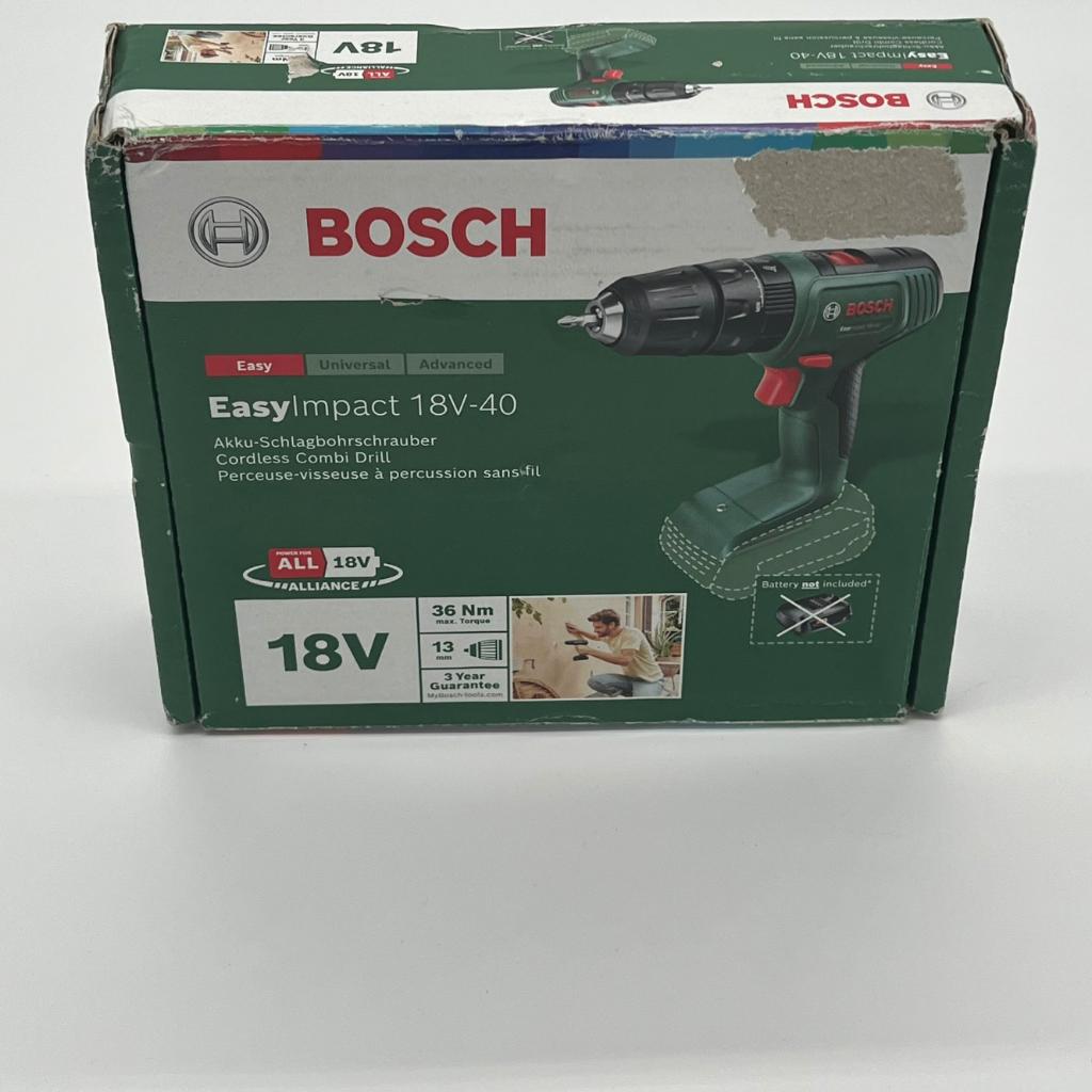 BOSCH Easyimpact 18V-40 zonder Accu - in prima staat, Ophalen of Verzenden, Zo goed als nieuw, Minder dan 400 watt, Boormachine