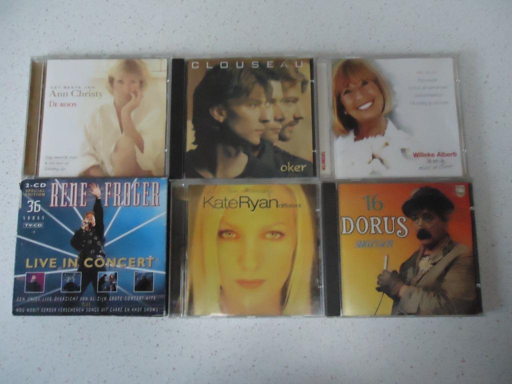 Lot 2 met 6 CD's "Ann Christie? Clouseau,Willeke Alberti en, Cd's en Dvd's, Cd's | Nederlandstalig, Gebruikt, Ophalen of Verzenden