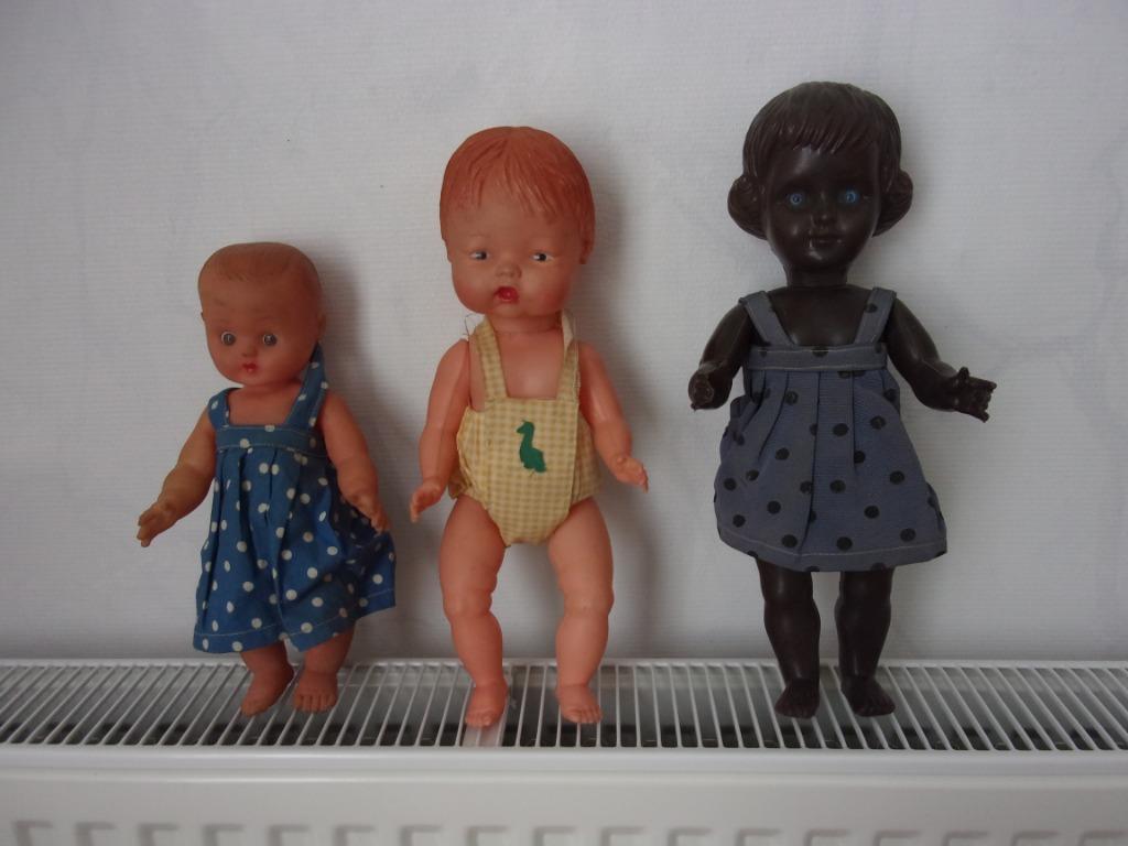 KEUZE UIT 3 oude poppen, Verzamelen, Poppen, Ophalen of Verzenden, Gebruikt, Pop