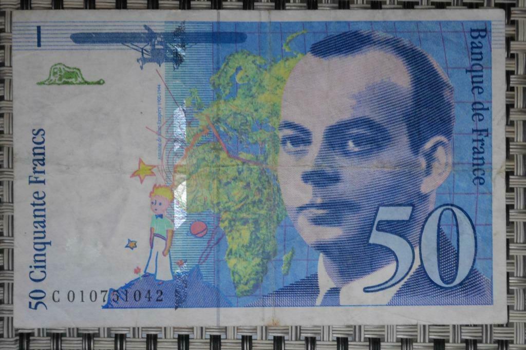 Bankbiljet 50 Francs SAINT-ÉXUPÉRY FRANKRIJK 1993, Verzenden, Frankrijk, Setje
