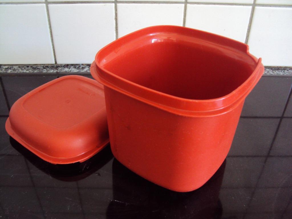 Tupperware, retro ijsemmer Sixties In typische roest-bruine, Huis en Inrichting, Keuken | Tupperware, Ophalen of Verzenden