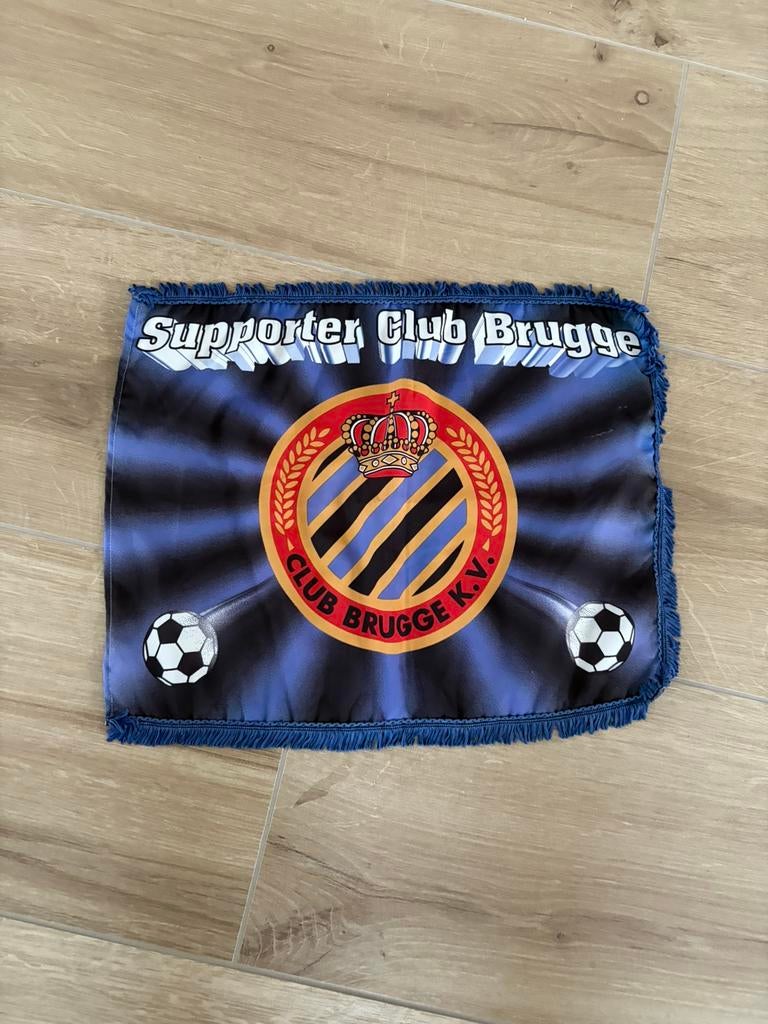 vlag Club Brugge supporter 45x35 cm, Ophalen, Gebruikt