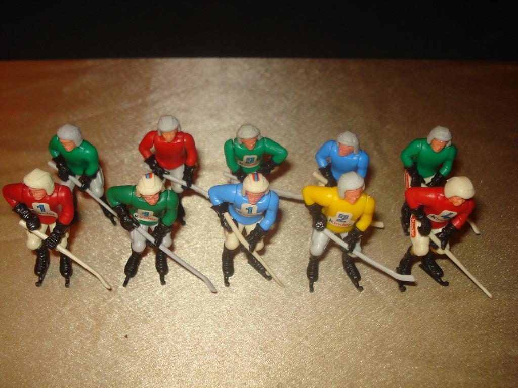 KINDER Lot de 10 Anciennes Figurines Hockey sur Glace 1988, Collections, Enlèvement ou Envoi, Comme neuf, Figurines