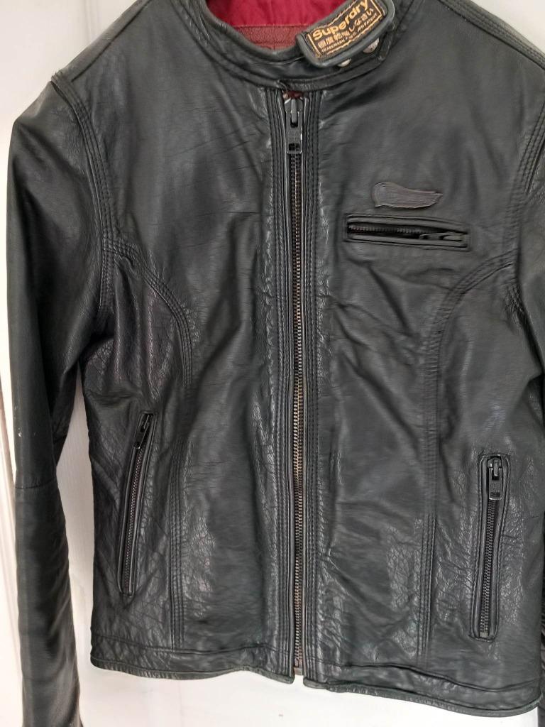 Blouson cuir dame Superdry, Taille 38/40 (M), Enlèvement ou Envoi, Superdry, Comme neuf