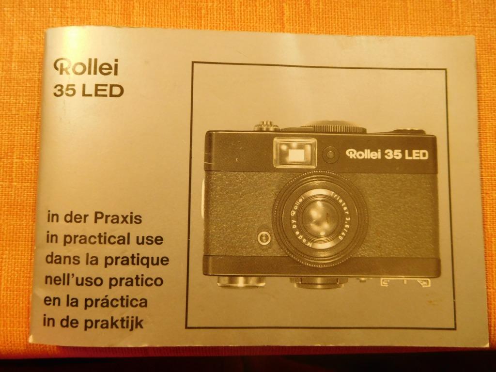Mode d'emploi appareil photo Rollei 35 Led, TV, Hi-fi & Vidéo, Enlèvement ou Envoi, Comme neuf, Autres Marques