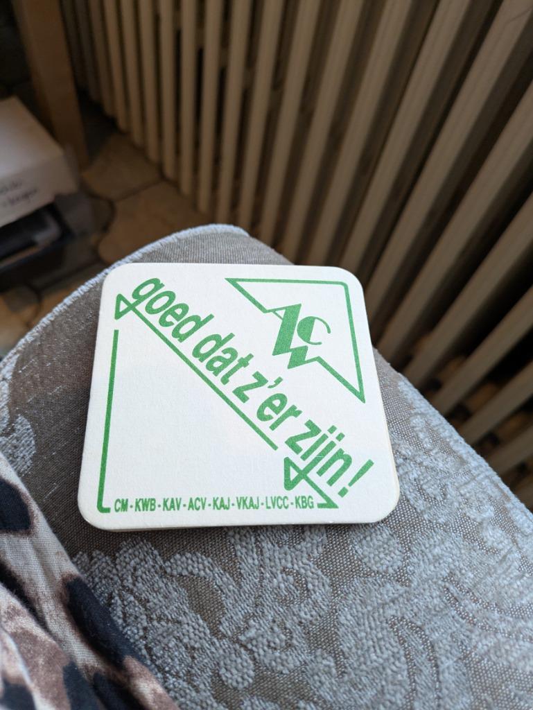 Acv, Verzamelen, Ophalen of Verzenden, Zo goed als nieuw, Viltje(s)