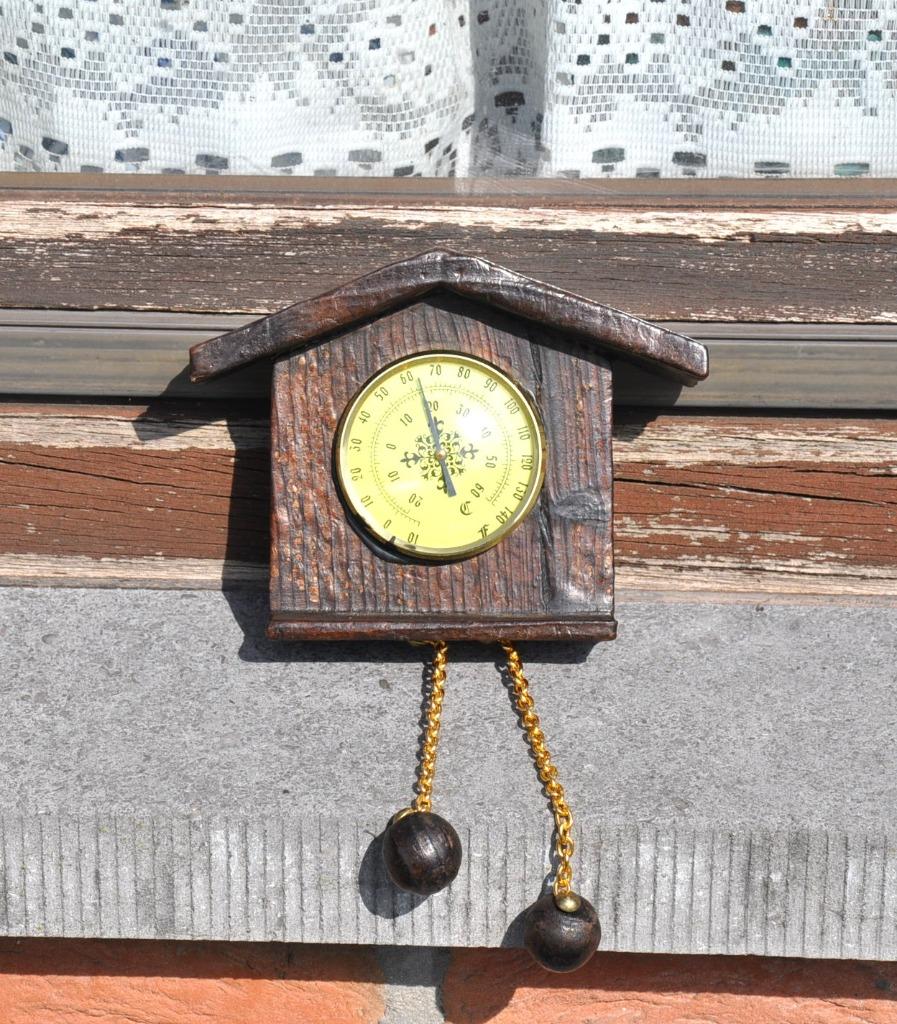 thermomètre petit chalet style coucou, Ophalen of Verzenden, Gebruikt