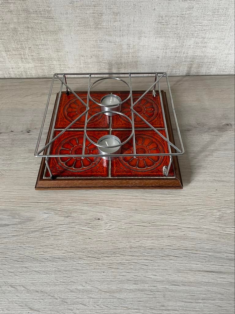 Vintage theeswarmer van rood keramiek uit de jaren 70, Ophalen, Overige materialen, Overige typen, Nieuw
