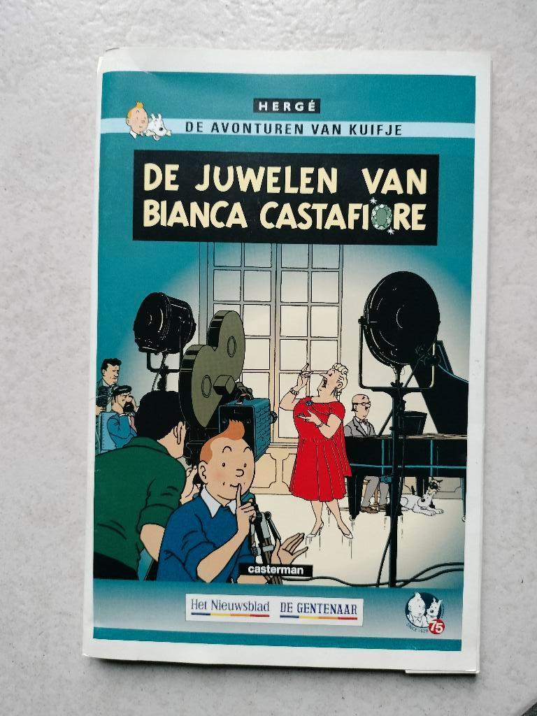 Strips Kuifje - De juwelen van Castafiore - 5 delen + omslag, Plusieurs BD, Enlèvement ou Envoi, Comme neuf, Herge