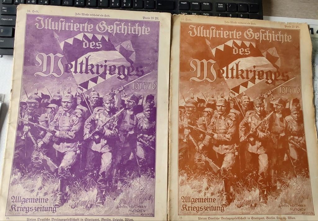 Hebdomadaire allemand guerre 1914-1916 pièce de collection, Enlèvement ou Envoi, Journal ou Magazine