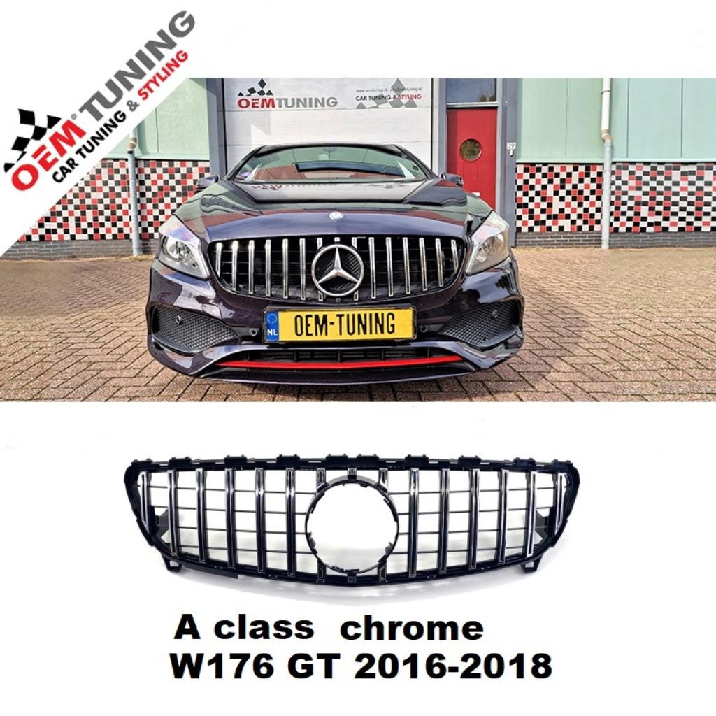 GTR GRILLE | MB W176 | A CLASSE | 2015-2018 | CHROME |, Neuf, Mercedes-Benz, Avant, Enlèvement ou Envoi