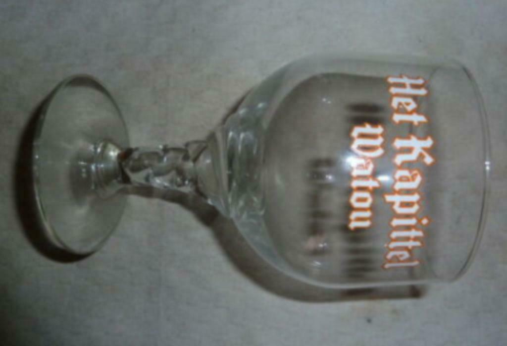 #C bier glas HET KAPITTEL - WATOU Leroy Breweries Watou 33cl, Ophalen of Verzenden, Gebruikt, Bierglas