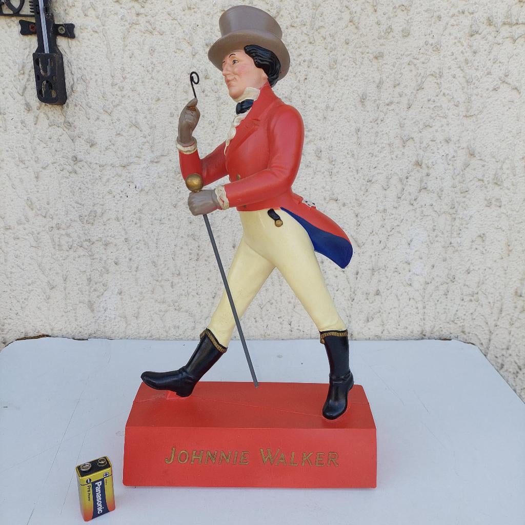 JOHNNIE WALKER WHISKY DANDY STRIDING MAN STANDBEELD FIGUUR, Ophalen of Verzenden, Gebruikt, Overige typen