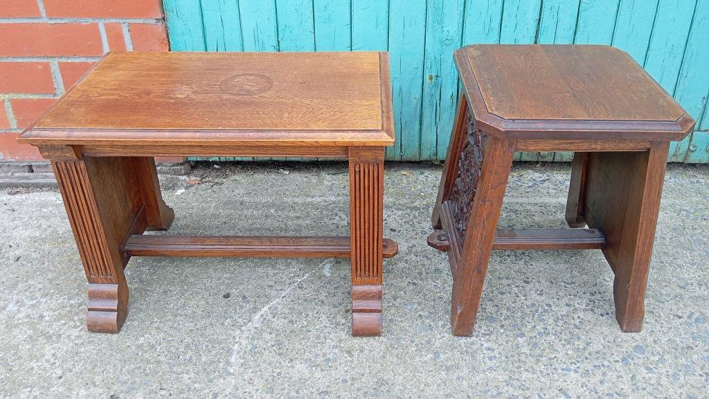 2 art-deco bijzettafels (salontafel), Ophalen