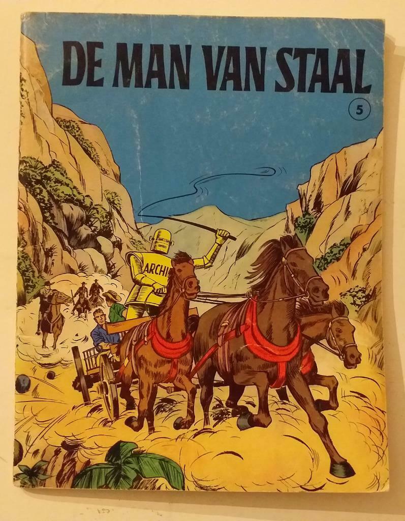 De man van staal nr 5: Overval op de postwagen - 1967, Boeken, Stripverhalen, Verzenden