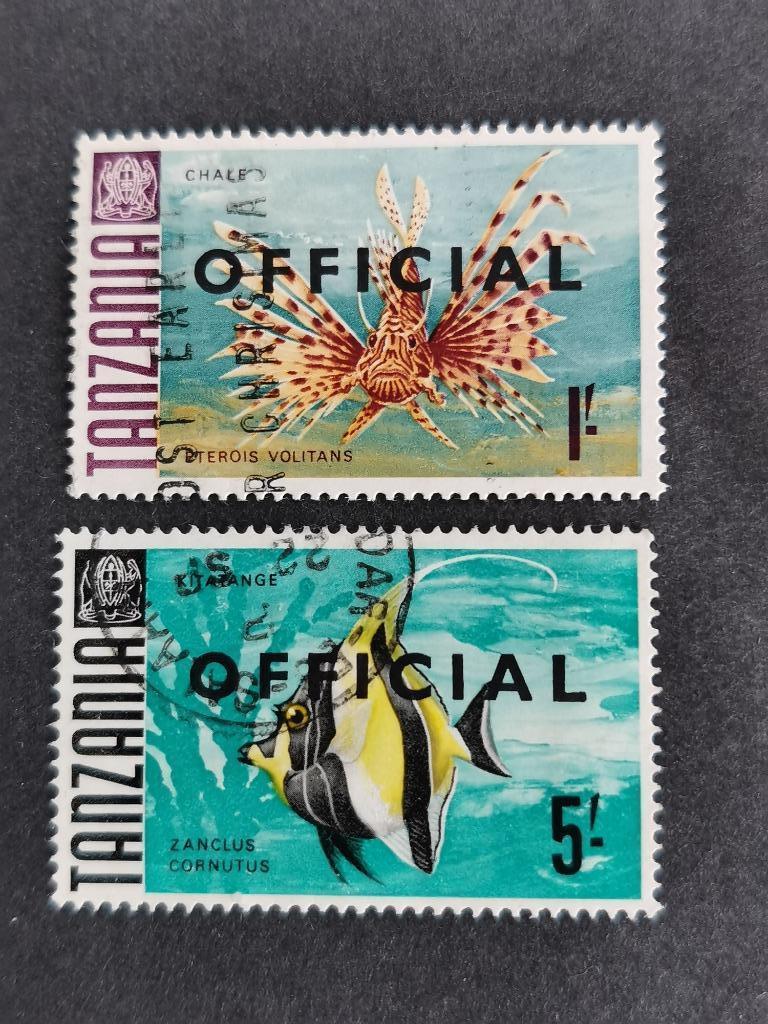 Tanzanie 1967 - pêche - Official, Timbres & Monnaies, Timbres | Afrique, Enlèvement ou Envoi, Tanzanie, Affranchi