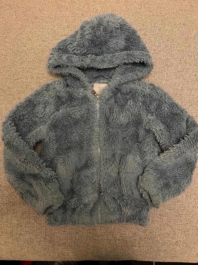 Jas pels Bel&Bo blauw maat 140 rits, Kinderen en Baby's, Ophalen of Verzenden, Zo goed als nieuw, Meisje, Jas
