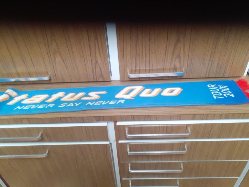 Status Quo sjaal : Never say never tour 2001, Verzamelen, Ophalen of Verzenden
