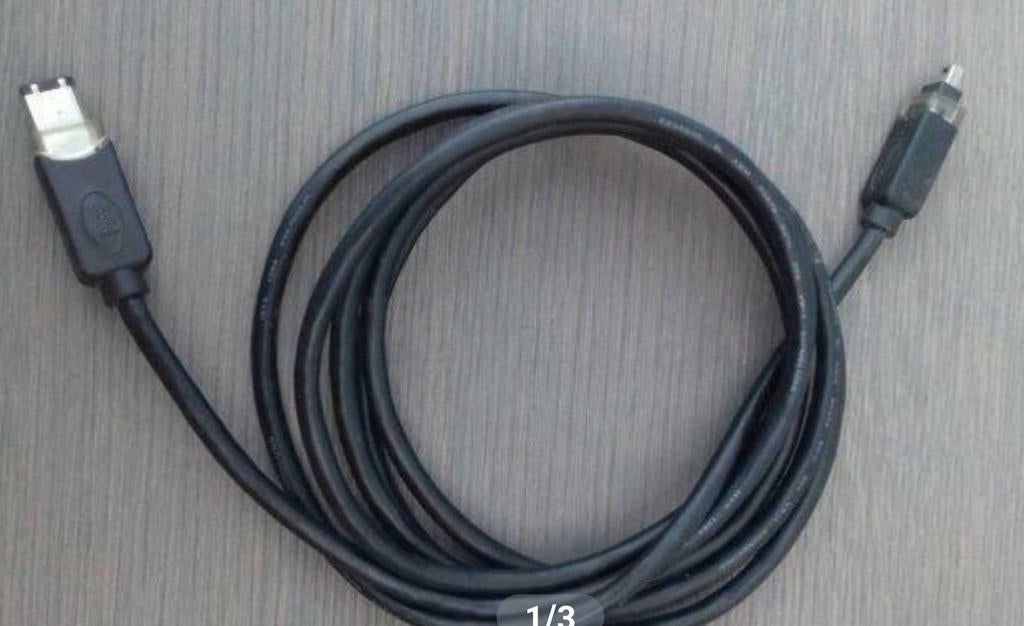firewire kabel van pc naar camera, Computers en Software, Pc- en Netwerkkabels, Ophalen of Verzenden, Gebruikt