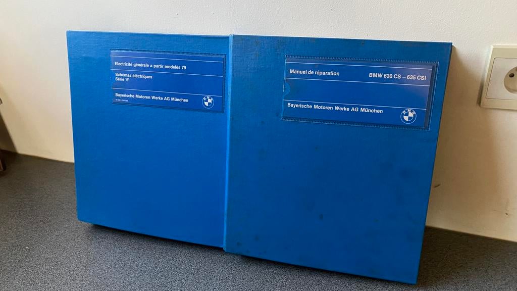 BMW 630 CS 635 CSI Reparatiehandleiding + Elektrisch schema, Ophalen, Gelezen, BMW