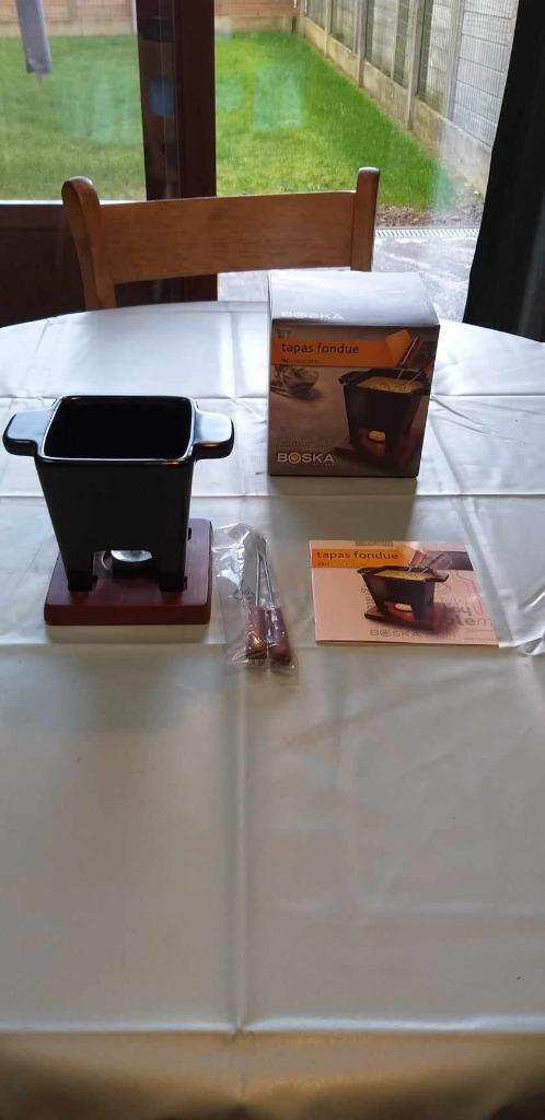 Tapas fondue set, Enlèvement, Comme neuf, Bougie chauffe-plat, Service à fondue