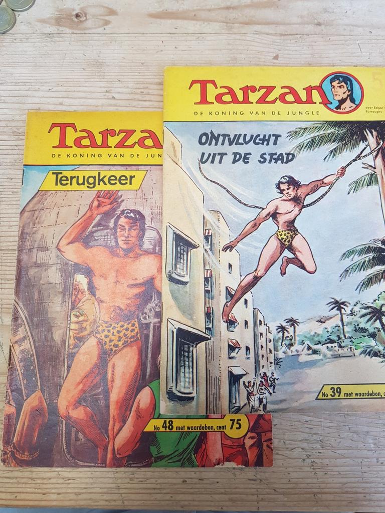 Tarzan 39 ontvlucht uit de stad & 48 Terugkeer, Boeken, Ophalen of Verzenden, Zo goed als nieuw