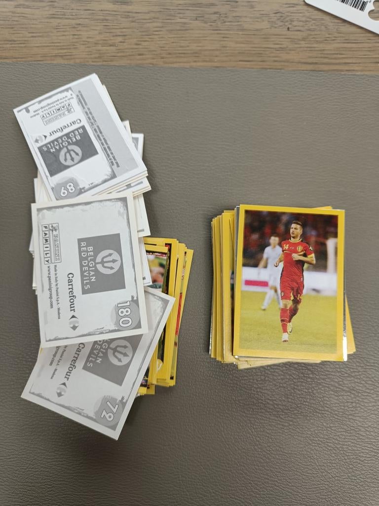 Panini autocollant Carrefour Red Devil environ 180 pièces, Enlèvement ou Envoi, Autocollant
