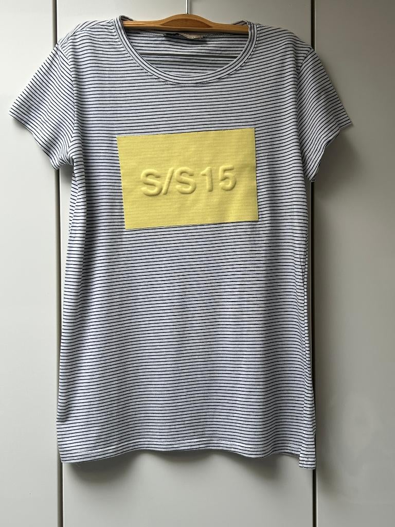 Zara T-shirt met witte voering - Maat S, Kleding | Dames, T-shirts, Ophalen of Verzenden, Zo goed als nieuw, Korte mouw, Maat 36 (S)