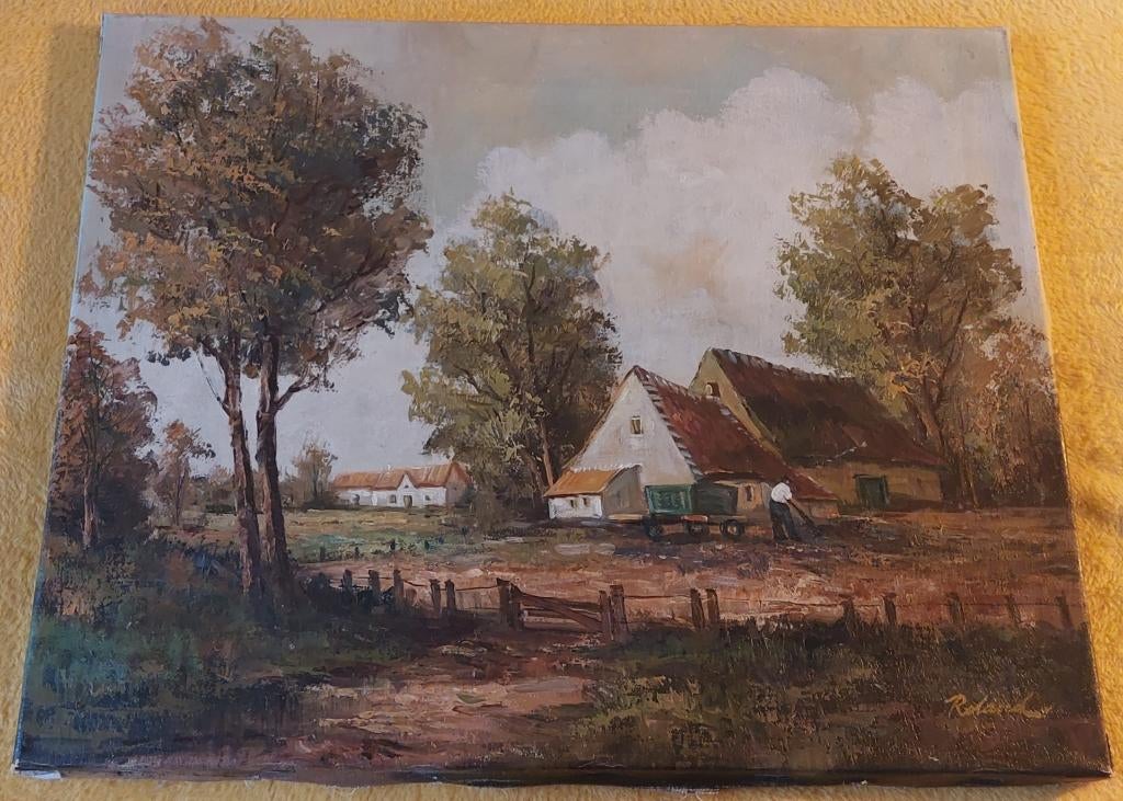 Olieverfschilderij op paneel, Antiek en Kunst, Ophalen