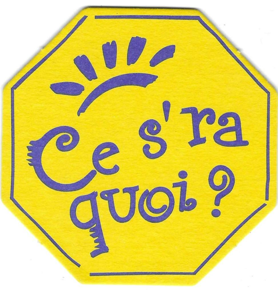 bierviltje 1st. Parasol Ce s'ra quoi, Envoi