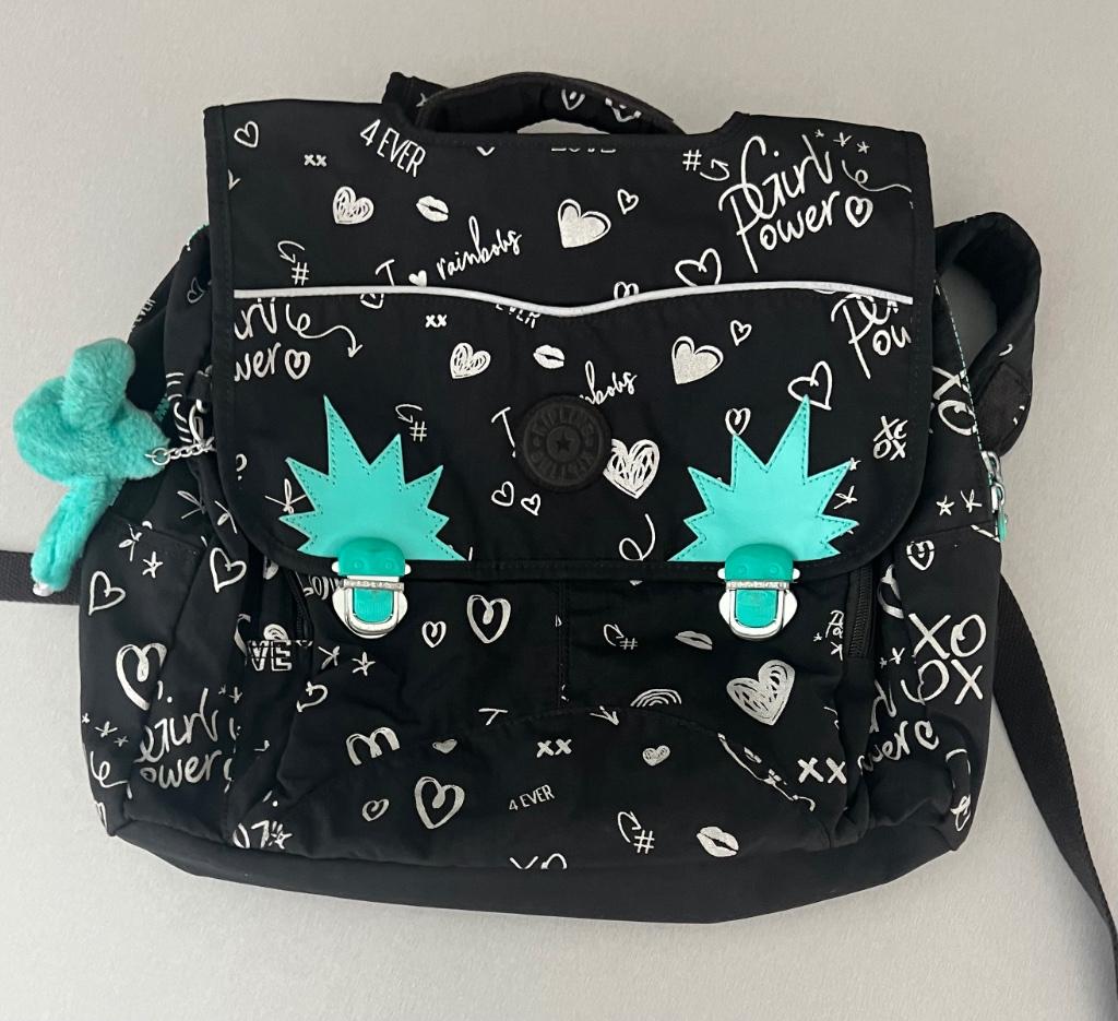 Kipling boekentas, Ophalen, Minder dan 30 cm, Rugtas, Zwart