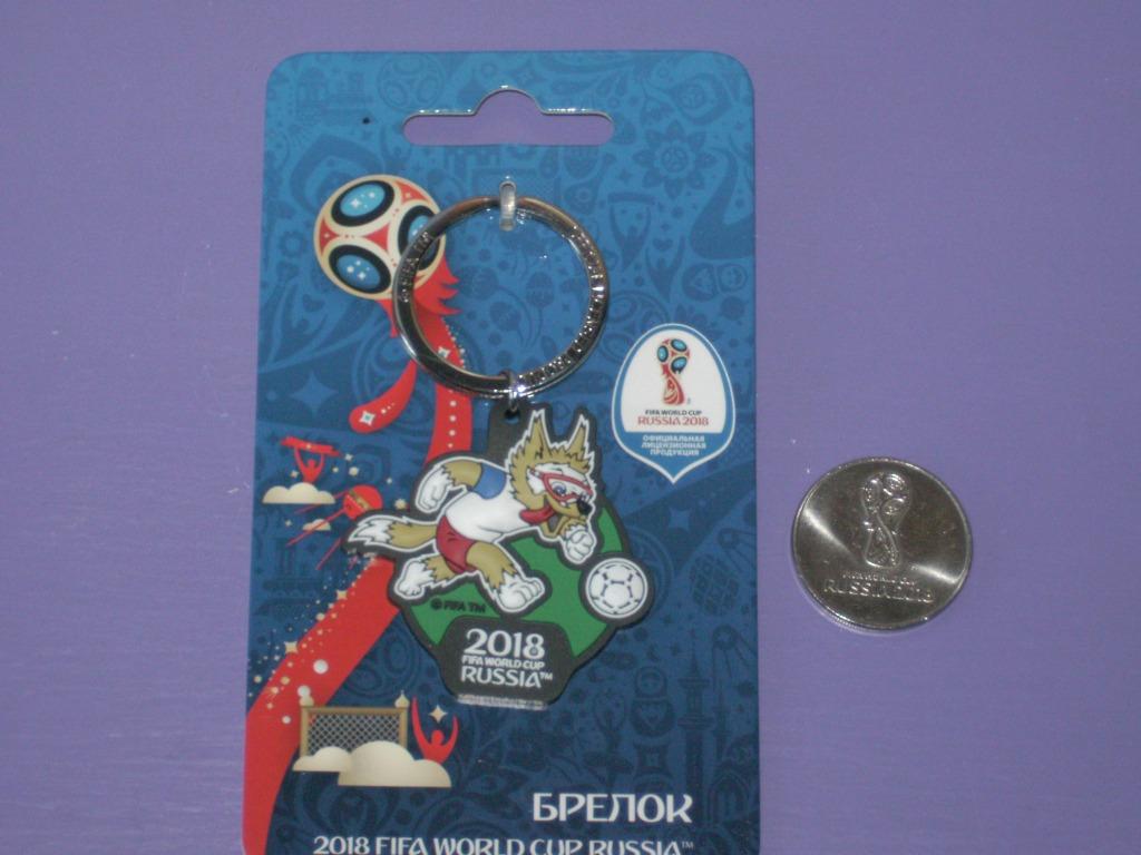 Sleutelhanger + penning: fifa world cup russia 2018., Collections, Enlèvement ou Envoi, Utilisé, Autres types