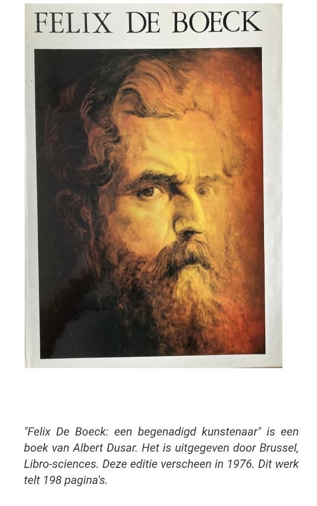 Félix De Boeck, Enlèvement ou Envoi, Comme neuf