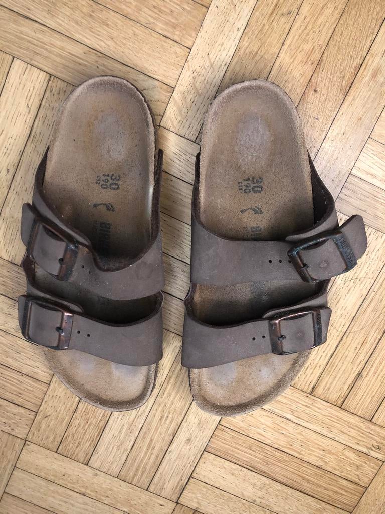 Sandales Birkenstock brunes - Pointure : 30, Enlèvement, Utilisé