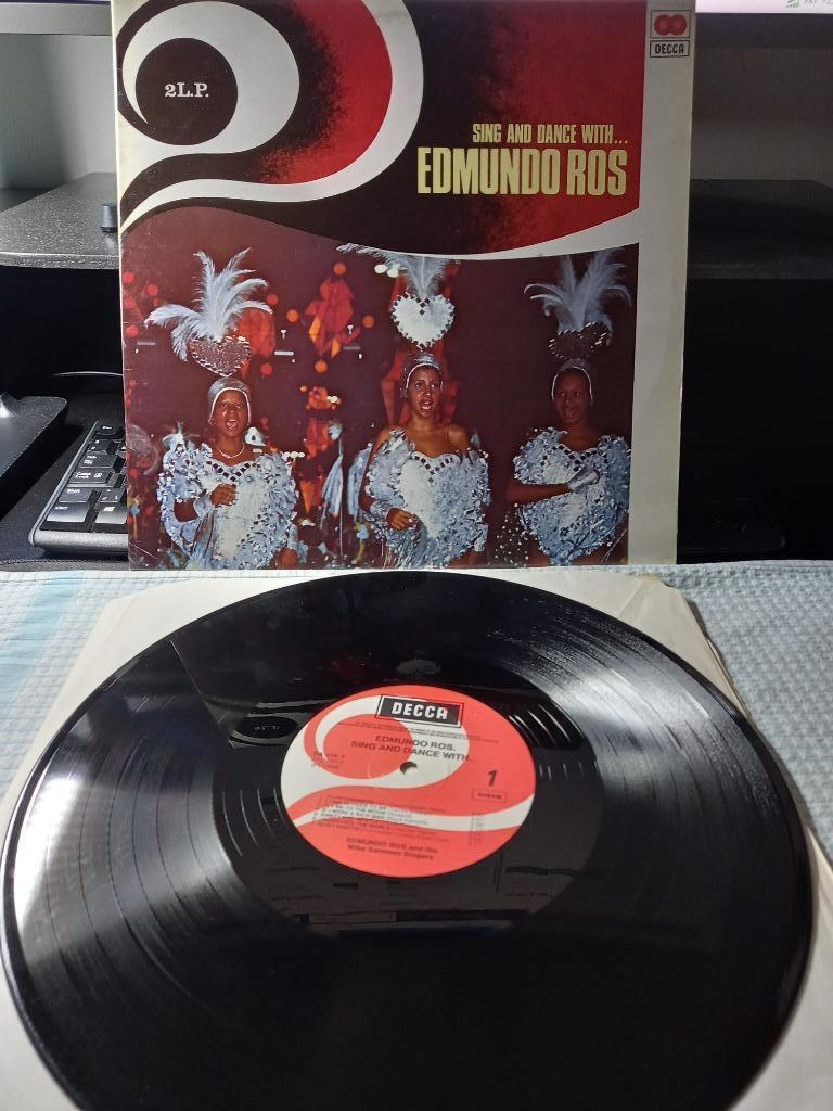 Edmundo Ros And His Orchestra – Sing And Dance With - 2x  Lp, Ophalen of Verzenden, Zo goed als nieuw, 12 inch