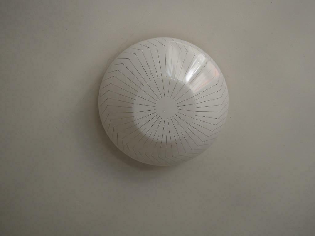 luster - keukenluster - wit PVC diam 35 cm buislamp TL-lamp, Antiek en Kunst, Ophalen of Verzenden