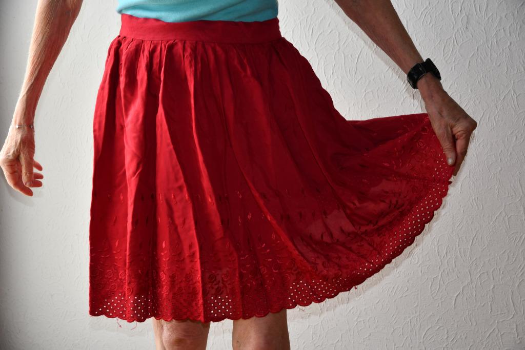 Rood zomerrokje - Canape - maat L, Enlèvement ou Envoi, Canape, Taille 42/44 (L), Rouge