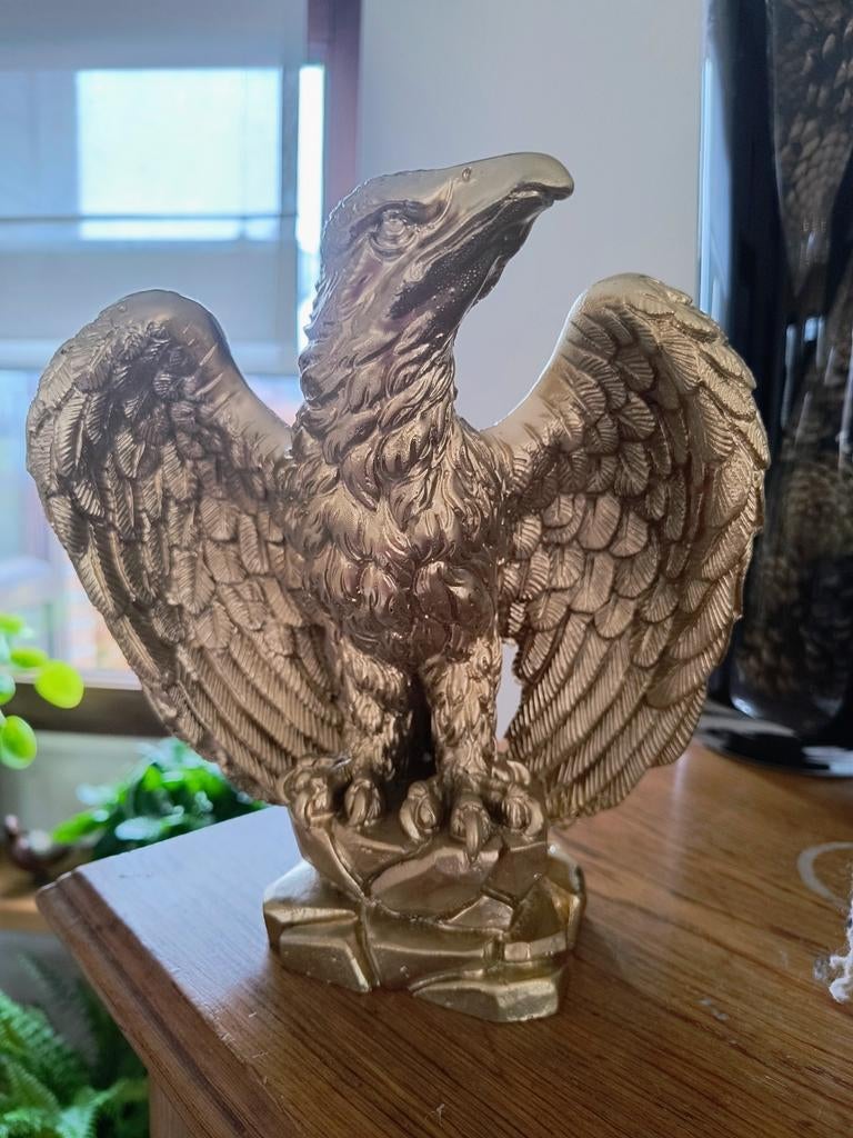 Amerikaanse adelaar - Goudkleurig, Antiek en Kunst, Ophalen of Verzenden