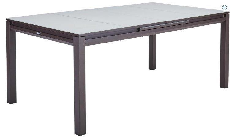 table de jardin extensible 180/240x100cm 6-8 personnes moka, 150 à 200 cm, Cinq personnes ou plus, Enlèvement, 50 à 100 cm