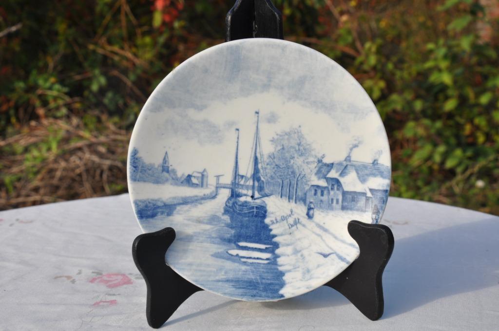 §  assiette murale decorative delft signé R L Pol (12), Enlèvement ou Envoi