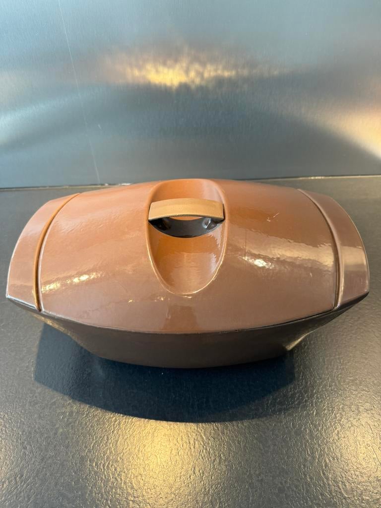 Le Creuset 55, Ophalen of Verzenden, Zo goed als nieuw, Gietijzer