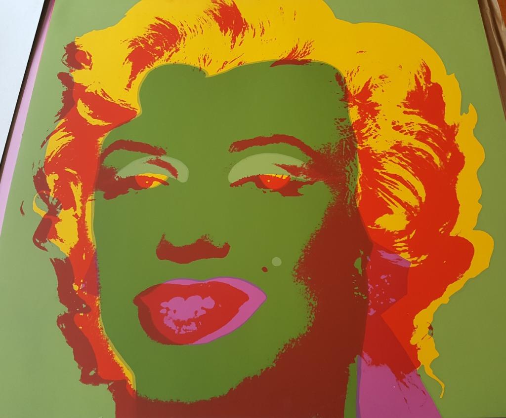 Marilyn Monroe - Andy Warhol -Sunday B. Morning - SilkScreen, Antiek en Kunst, Kunst | Litho's en Zeefdrukken, Ophalen of Verzenden