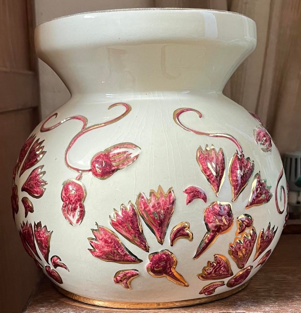 Joli vase deco signé L’Ange, Antiquités & Art, Antiquités | Céramique & Poterie, Enlèvement