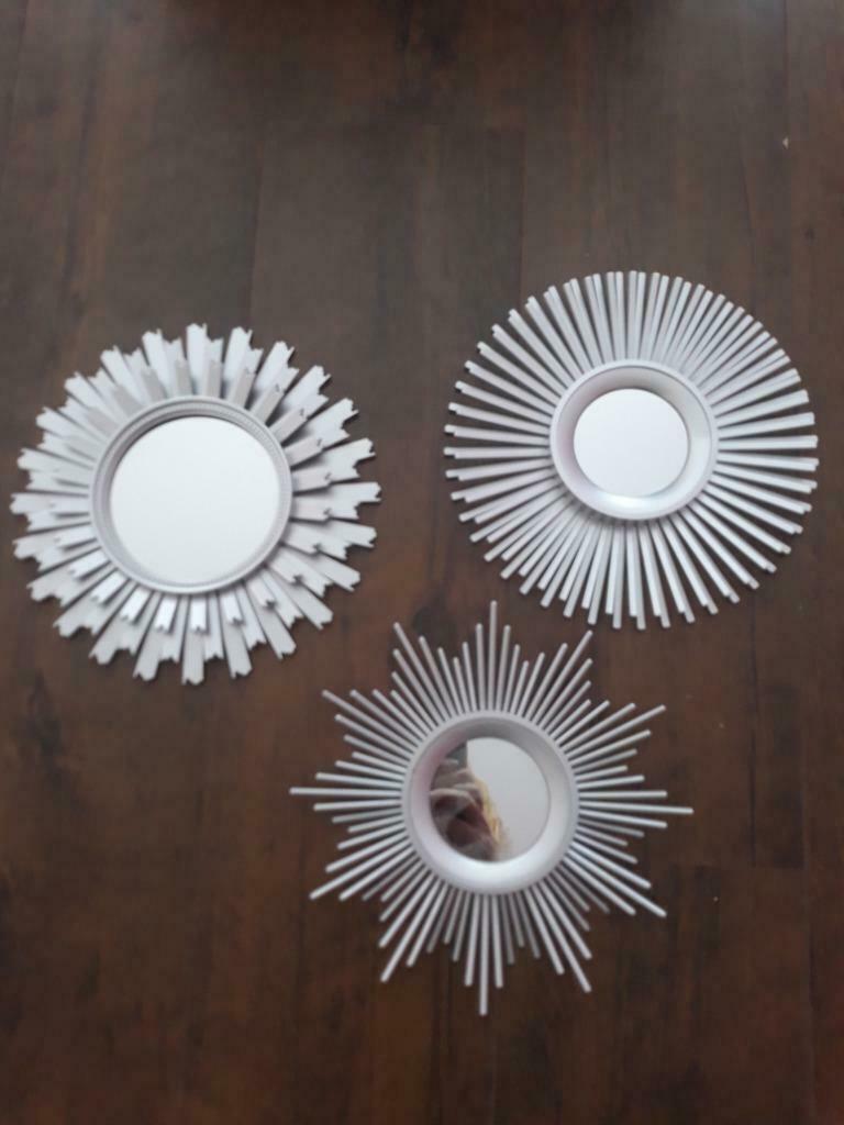 3 petits miroirs, Enlèvement ou Envoi, Neuf, Rond, Moins de 50 cm