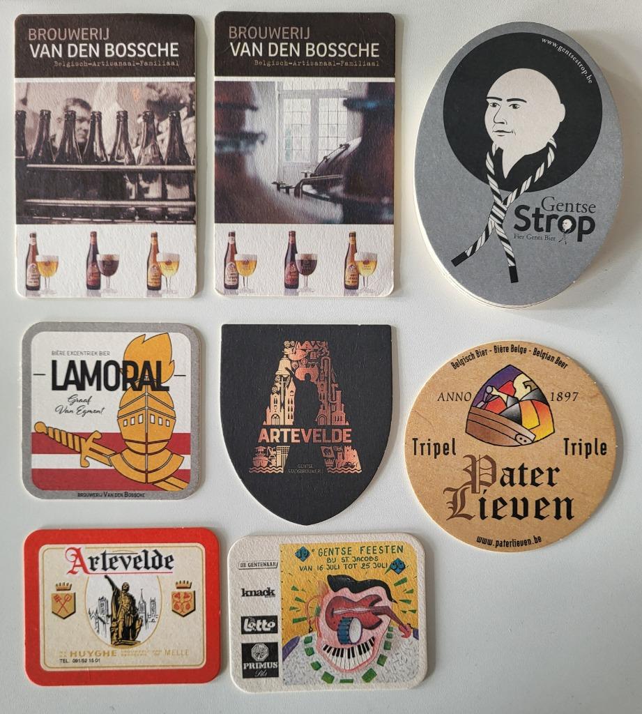 bierviltjes Gent artevelde gentse feesten strop Pater lieven, Verzamelen, Ophalen of Verzenden, Zo goed als nieuw, Viltje(s), Overige merken