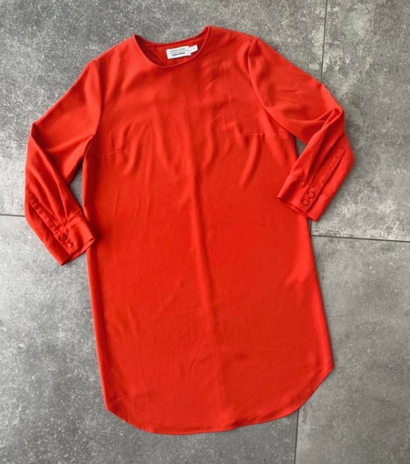 &other stories rood kleedje zomerkleedje jurk maat S / 36, Kleding | Dames, Ophalen of Verzenden, Zo goed als nieuw, Knielengte