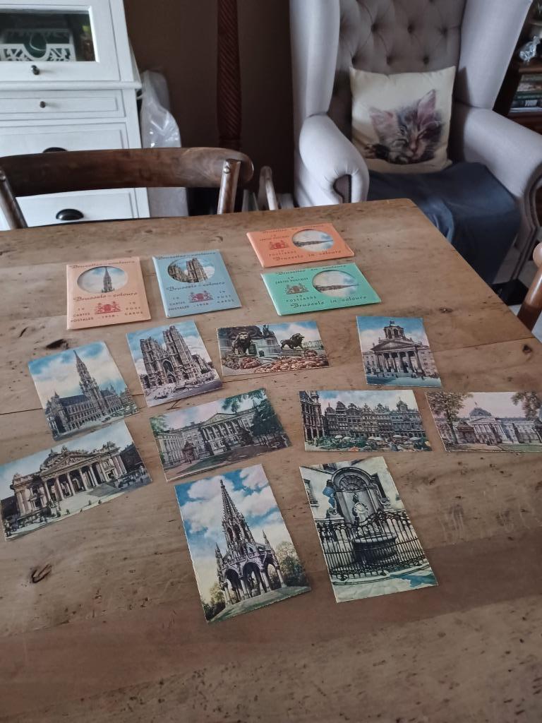 Postkaarten Bruxelles en couleurs 1958 vanaf 1.50 euro, Ophalen of Verzenden