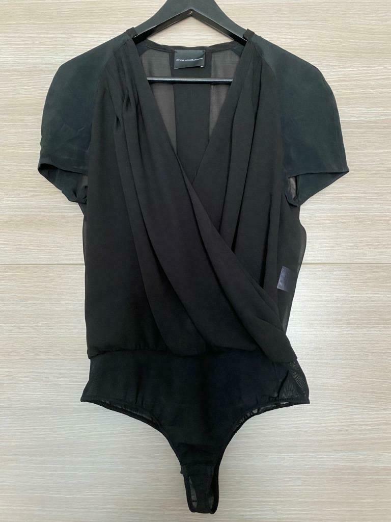 Zwarte body Atos Lombardini maat 40 - NIEUW, Maat 38/40 (M), Zwart, Nieuw, Korte mouw